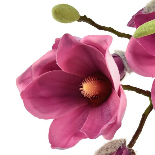 Produkt Sztuczny kwiat gałązki magnolii, magnolia różowy 92cm