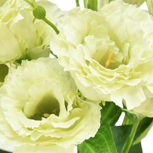 Produkt Kwiaty sztuczne Eustoma Lisianthus żółto-zielone 52cm 5 szt