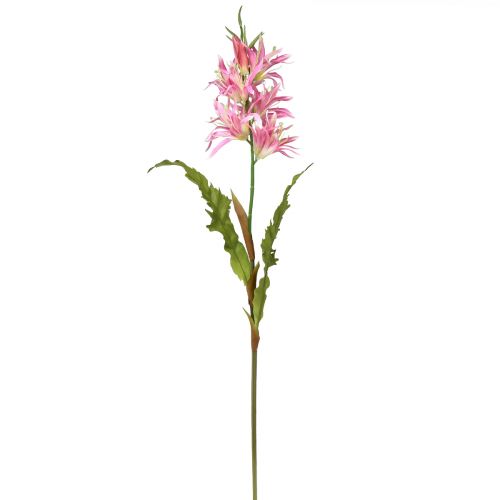 Produkt Kwiaty sztuczne, jedwabne kwiaty ozdobne lilia różowa 97cm