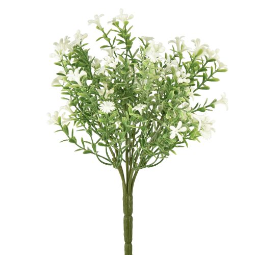 Produkt Kwiaty sztuczne białe Bukiet sztucznych kwiatów lodowa roślina biała 26cm