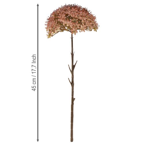 Produkt Sztuczna gałązka jesienna ozdoba kwiatowa gałązka brązowo-czerwona 45cm 2 sztuki