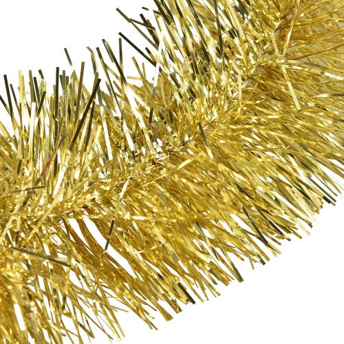 Produkt Efektowna girlanda ze świecidełek w kolorze złotym 270cm - idealna do świątecznych i eleganckich dekoracji