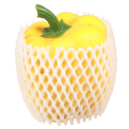 Produkt Manekin spożywczy, dekoracja, warzywa, papryka, żółty, wys. 10 cm