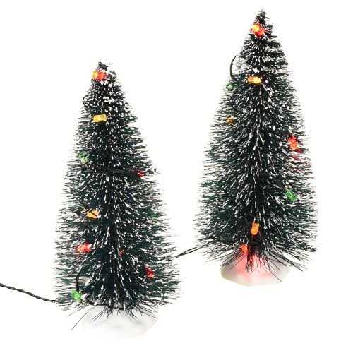 Floristik24 Choinka świąteczna LED mini sztuczna na baterie 16cm 2szt