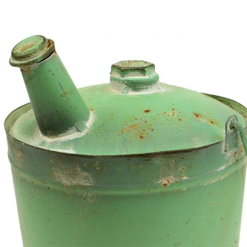 Floristik24 Domek dla ptaków Beczka po oleju Antyczna zieleń Ø17cm H23cm