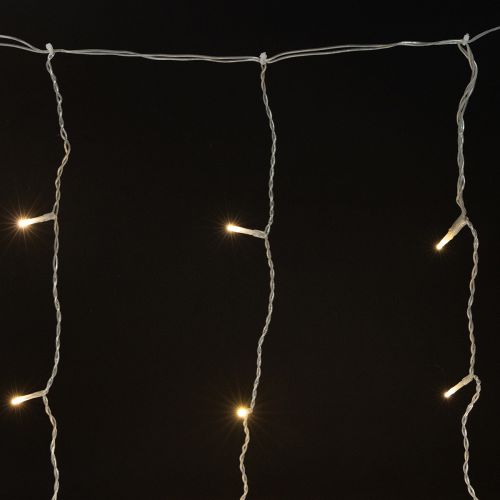 Kurtyna świetlna 120 LED łańcuch świetlny ciepła biel 100×180cm