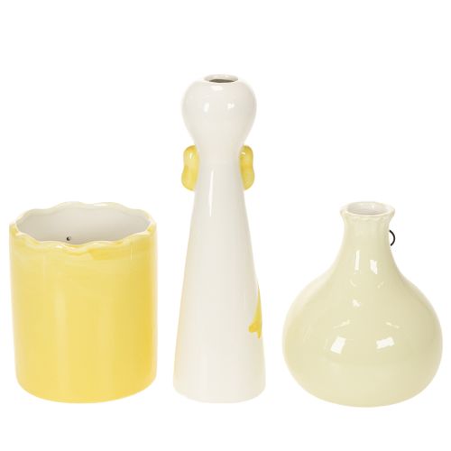 Figurki z ceramiki w kształcie kaczki z okularami w zestawie, 25 cm, 3 sztuki | Floristik24.pl