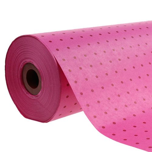 Produkt Papier mankietowy 25cm 100m kropki różowy