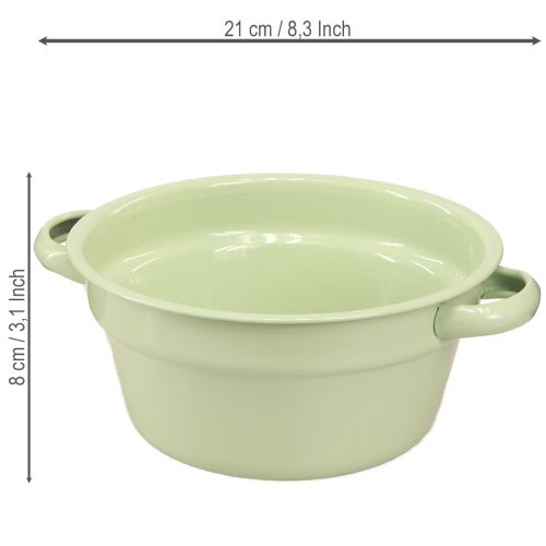 Produkt Metalowa miska dekoracyjna, pastelowa, Ø17cm, wys.8cm, 4 sztuki
