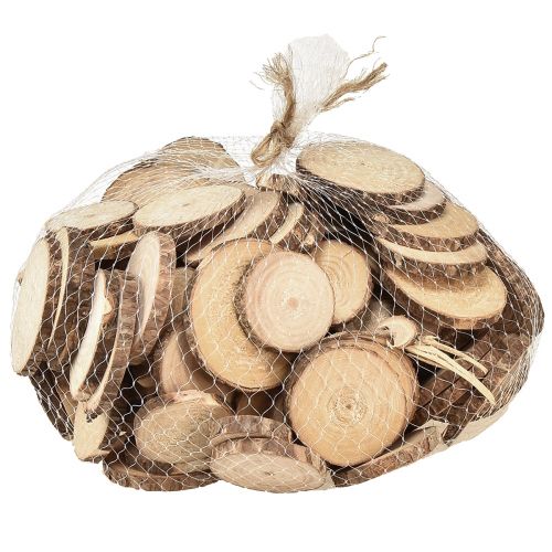 Produkt Mini drewniane krążki ozdobne krążki drzewne naturalne Ø3-6cm 600g