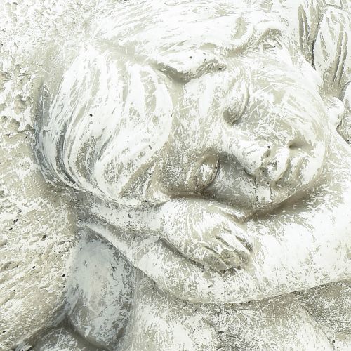 Produkt Mini miska na rośliny grób anioł anioł szare serce roślinne 16×12cm wys. 9,5cm