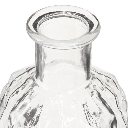 Floristik24 Mini wazony kwadratowe szklane butelki dekoracyjne wys. 13cm 4szt
