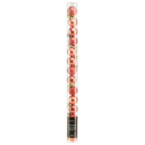 Produkt Mini bombki choinkowe pomarańczowe niełamliwe Ø3cm 14szt