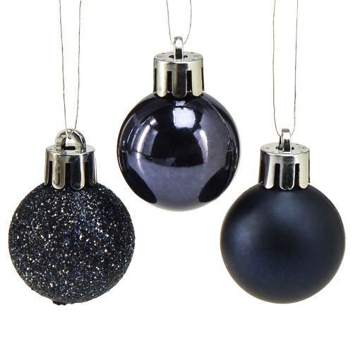Produkt Mini bombki niebieskie łamliwe mix Ø3cm 14 szt