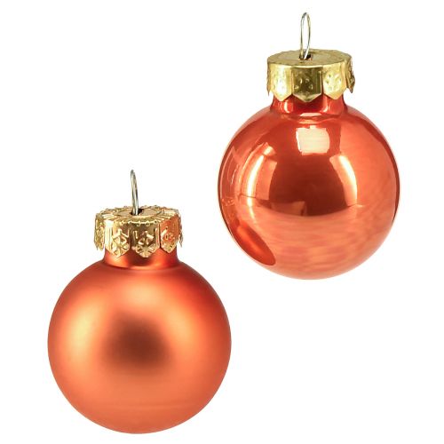 Produkt Mini bombki szklane dynia pomarańczowa Ø2,5cm 22 szt