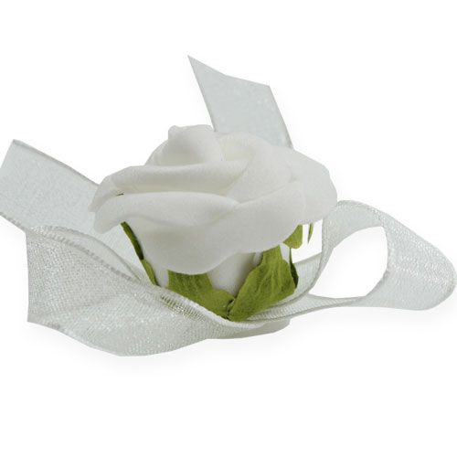 Produkt Mini Róże piankowe białe 12szt.