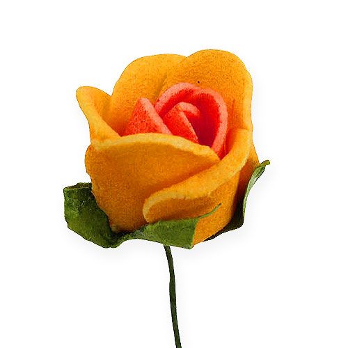 Produkt Mini Róże piankowe Ø 1,5cm Żółte 72szt.