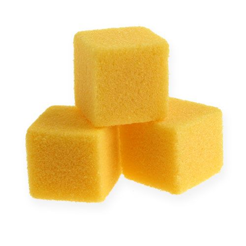 Produkt Mokra pianka mini kostki żółte 300szt