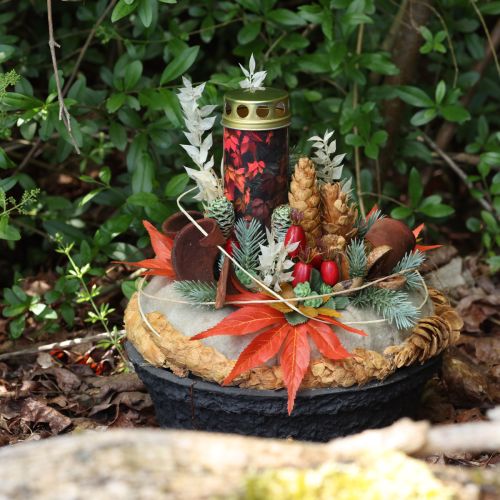 Produkt Oasis Black Biolit Plant Bowl Czarna miska na kwiaty Ø35 cm