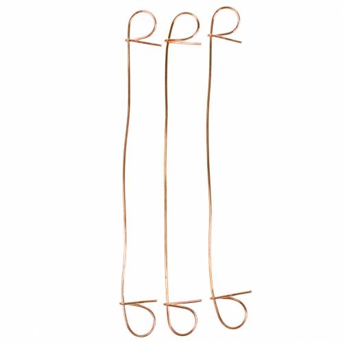 Floristik24 Drut do wiązania oczko miedziany 1mm x 120mm 100 sztuk