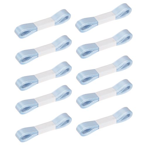 Produkt Wstążka dekoracyjna wstążka prezentowa jasnoniebieska wstążka niebieska krawędź 15mm 3m 10 szt.