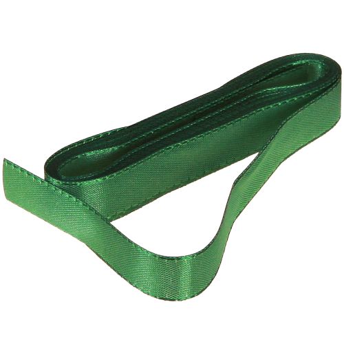 Produkt Wstążka dekoracyjna zielona wstążka prezentowa krawędziowa ciemnozielona 15mm 3m x 10 szt.