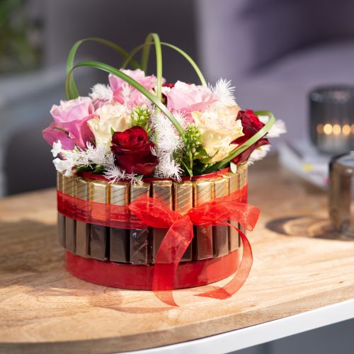 Produkt Wstążka organza z krawędzią 1,5cm 50m czerwona