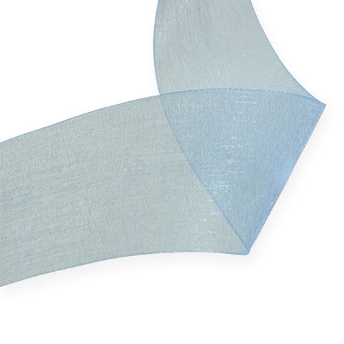Produkt Wstążka z organzy w kolorze niebieskim 40mm 50m
