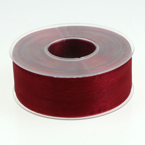 Produkt Wstążka z organzy Bordeaux 40mm 50m