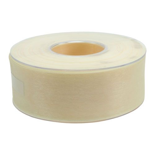 Produkt Wstążka z organzy z krajką 4,0cm 50m kremowa