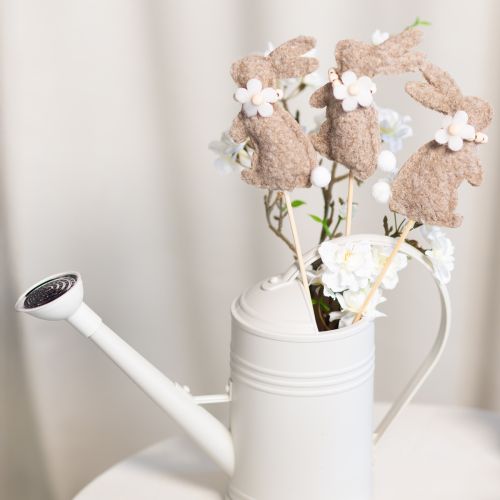 Produkt Dekoracyjna figurka w kształcie zajączka wielkanocnego, idealna do wiosennych dekoracji i sezonowych akcentów, 42 cm, 8 sztuk