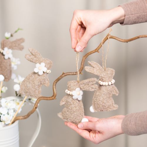 Produkt Zajączek wielkanocny wiszący, idealny dodatek dekoracyjny do dekoracji okna, 14 cm, 8 sztuk