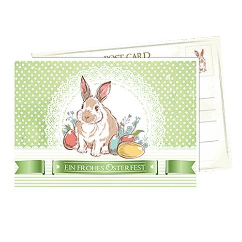 Floristik24 Pocztówka Wielkanoc 14,8cm x 10,5cm 6szt.