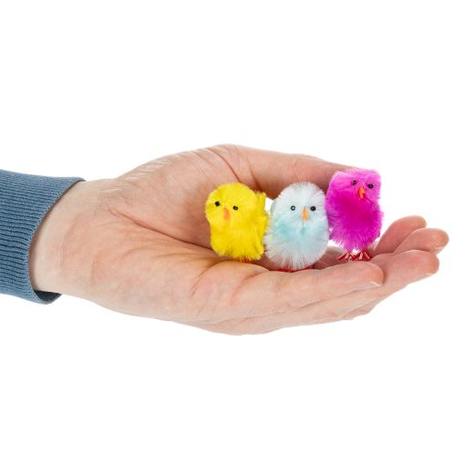 Produkt Zestaw wielkanocnych kurcząt do radosnych, wiosennych dekoracji i rękodzieła, 4 cm, 10 elementów