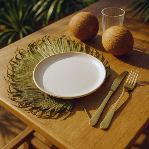 Produkt Liście palmowe suszone, dekoracja Saribus zielony 45cm 5 szt.