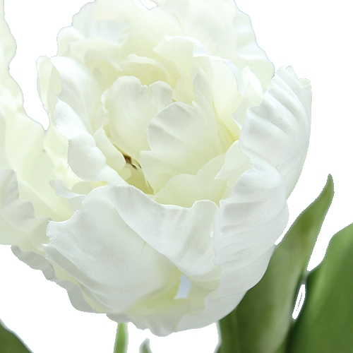 Floristik24 Deco Tulipany białe 73cm 3szt.