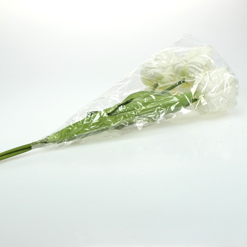 Floristik24 Deco Tulipany białe 73cm 3szt.