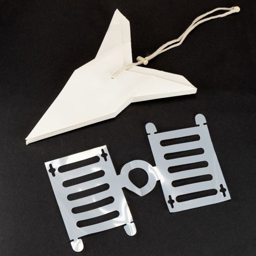 Produkt Gwiazdki papierowe w stylu skandynawskim, gwiazdka świąteczna kremowo-biała, 45 cm, 3 szt.