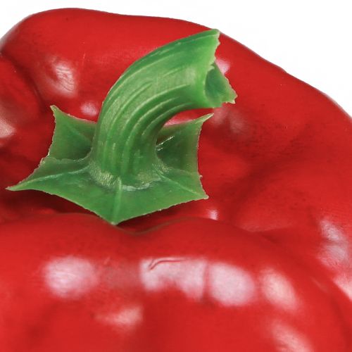 Produkt Dekoracja paprykowa czerwona zielona sztuczna siatka Ø8cm W11,5cm 4 sztuki