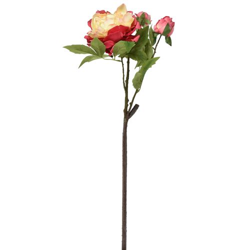 Produkt Piwonie Jedwabne Kwiaty Sztuczne Kwiaty Różowe Żółte 68cm