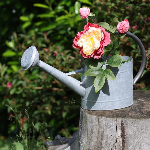 Floristik24 Piwonie Jedwabne Kwiaty Sztuczne Kwiaty Różowe Żółte 68cm