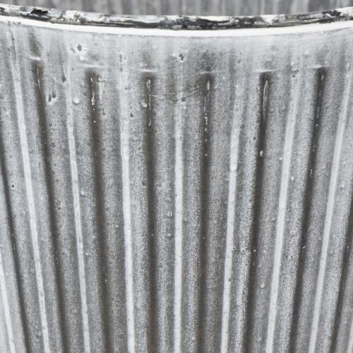 Produkt Doniczka, doniczka dekoracyjna z uchwytami, metalowa do sadzenia Ø25,5cm