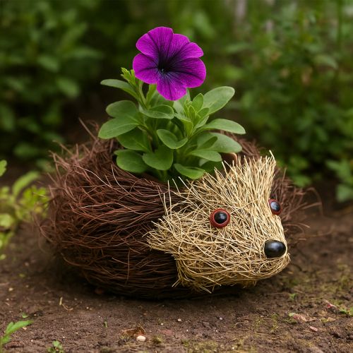 Produkt Doniczka w kształcie jeża z pnączy 22cm x 25cm