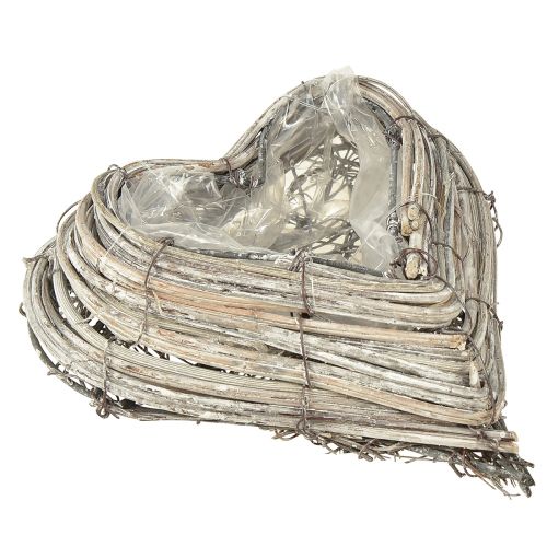 Produkt Roślinne rattanowe pnącza w kolorze naturalnej bieli 13cmx14cm 2szt