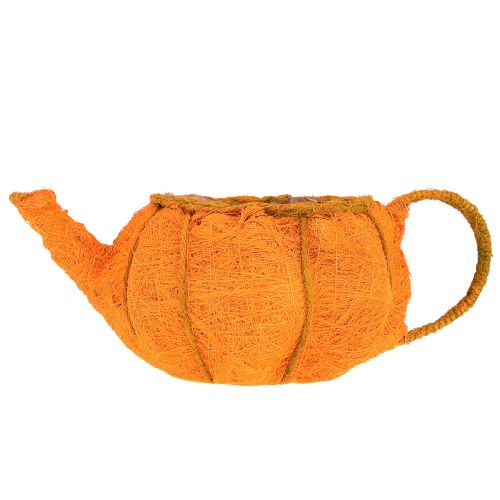 Produkt Dekoracja dyni doniczkowej pomarańczowo-żółta zielona Ø19cm W12cm