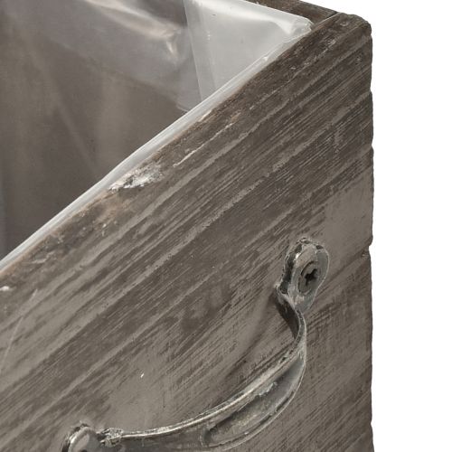 Produkt Skrzynki na rośliny w kształcie szuflady - szarobrązowe, różne rozmiary - wszechstronne i dekoracyjne miejsce do przechowywania - zestaw 2 szt