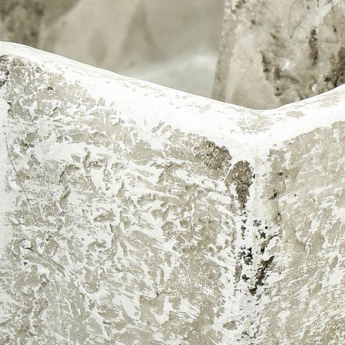 Produkt Krzyż roślinny o wyglądzie betonu, krzyż do miski na rośliny o wymiarach 14,5 x 21 x 5 cm