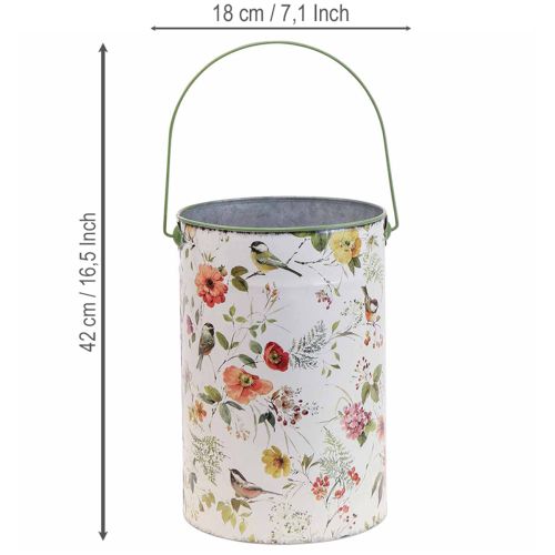 Produkt Doniczki metalowe dekoracyjne w stylu vintage, Ø18/15/12 cm, zestaw 3 szt.