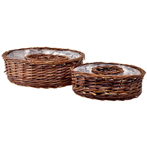 Produkt Naturalne pierścienie wierzby w dwóch rozmiarach - 32 cm i 25 cm - idealne do nakrycia stołu - zestaw 2 sztuk