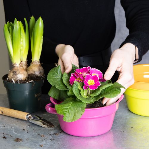 Produkt Doniczka metalowa, oryginalny design do eleganckich wnętrz i stylowej dekoracji, 17 cm, 3 sztuki